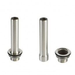 Ensemble surverse inox 316 avec bonde hauteur 170 mm.