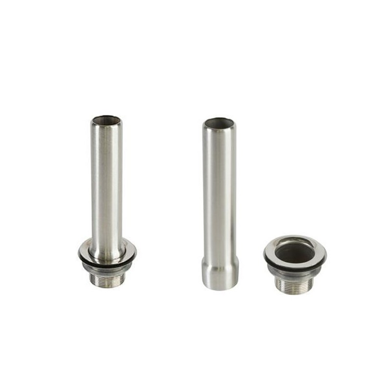 Ensemble surverse inox 316 avec bonde hauteur 170 mm.