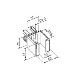 Raccord traversant en inox