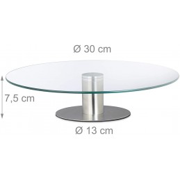 Plat à tarte avec plateau tournant diamètre 300 mm