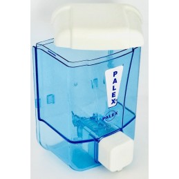 Distributeur de savon mural bleu transparent