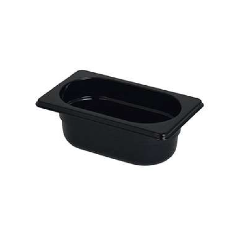 Bac gastro GN1/9 noir 176x108 mm