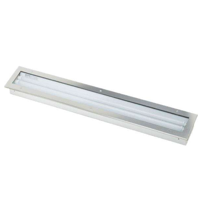 Eclairage encastrable inox pour hotte 1300 mm