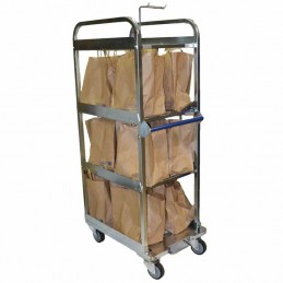 Chariot de livraison drive 12 sacs avec frein centralisé