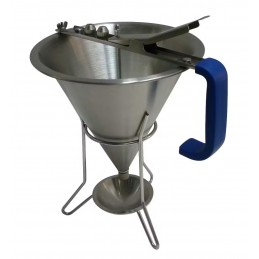 Entonnoir doseur inox avec 3 douilles
