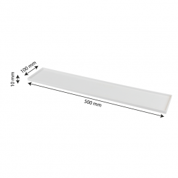 Plateau de présentation 500x100mm blanc
