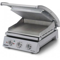 Grill station 2200W pour 6 sandwiches avec plaque supérieure lisse