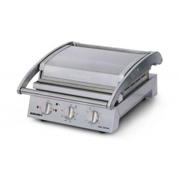 Grill station 2200W pour 6 sandwiches avec plaque supérieure striée