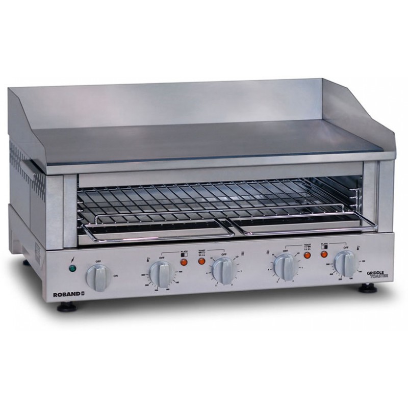 Grille-pain professionnel avec plaque de cuisson 700 x 400 mm