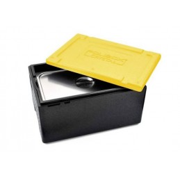 Conteneur Polibox GN1/1 avec couvercle couleur jaune