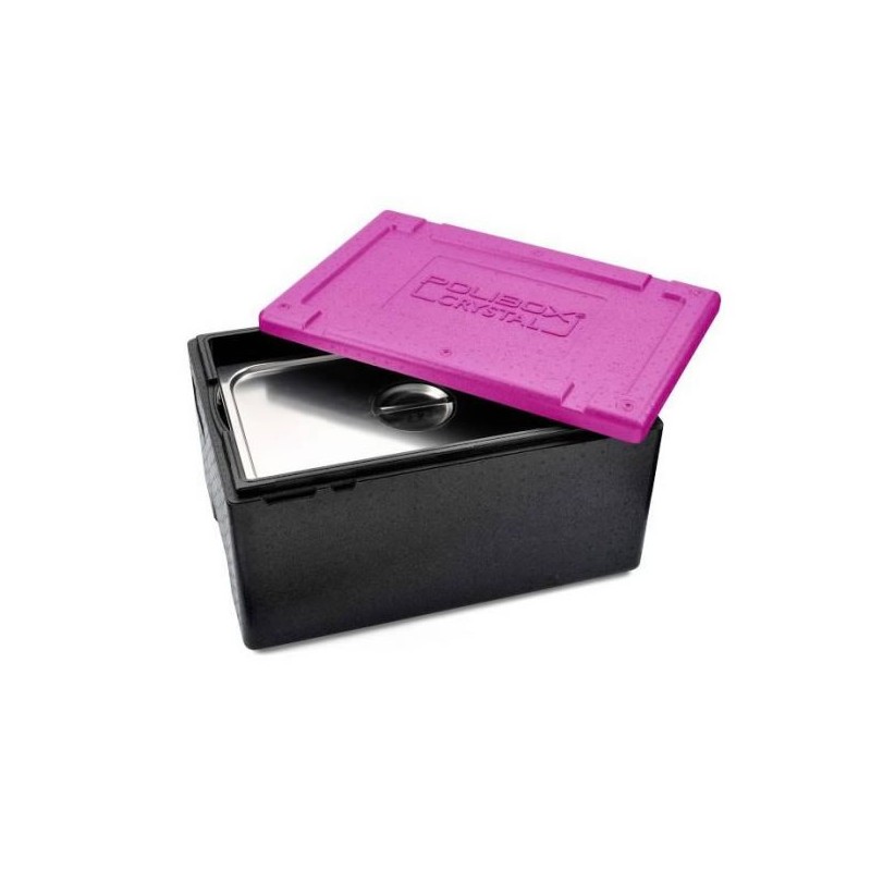 Conteneur Polibox GN1/1 avec couvercle couleur violet