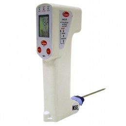 Thermomètre infrarouge avec sonde RTD en platine.
