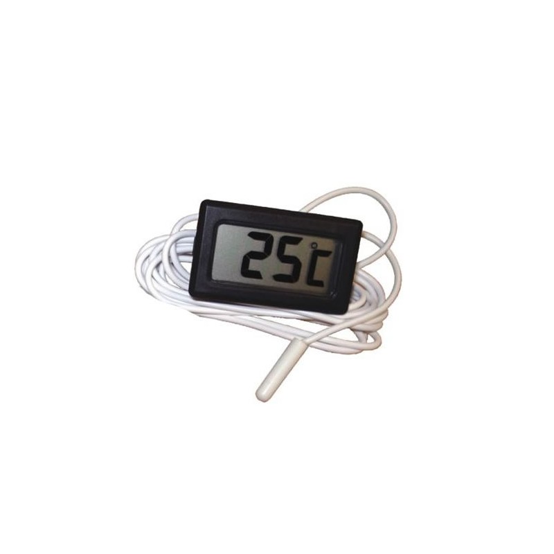 Thermomètre digital à encastrer noir Thermomètre digital à encastrer noir