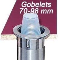 Distributeur pour gobelets 70 - 98 mm à encastrer