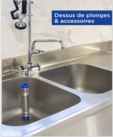 Catalogue des dessus de plonge inox et des accessoires